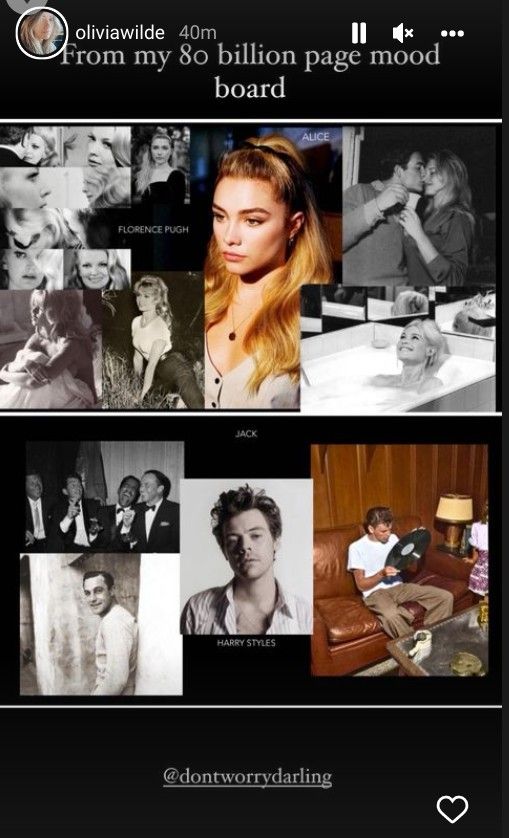 Florence Pugh & Harry Styles Mood Boards For Don’t Worry Darling Revealed