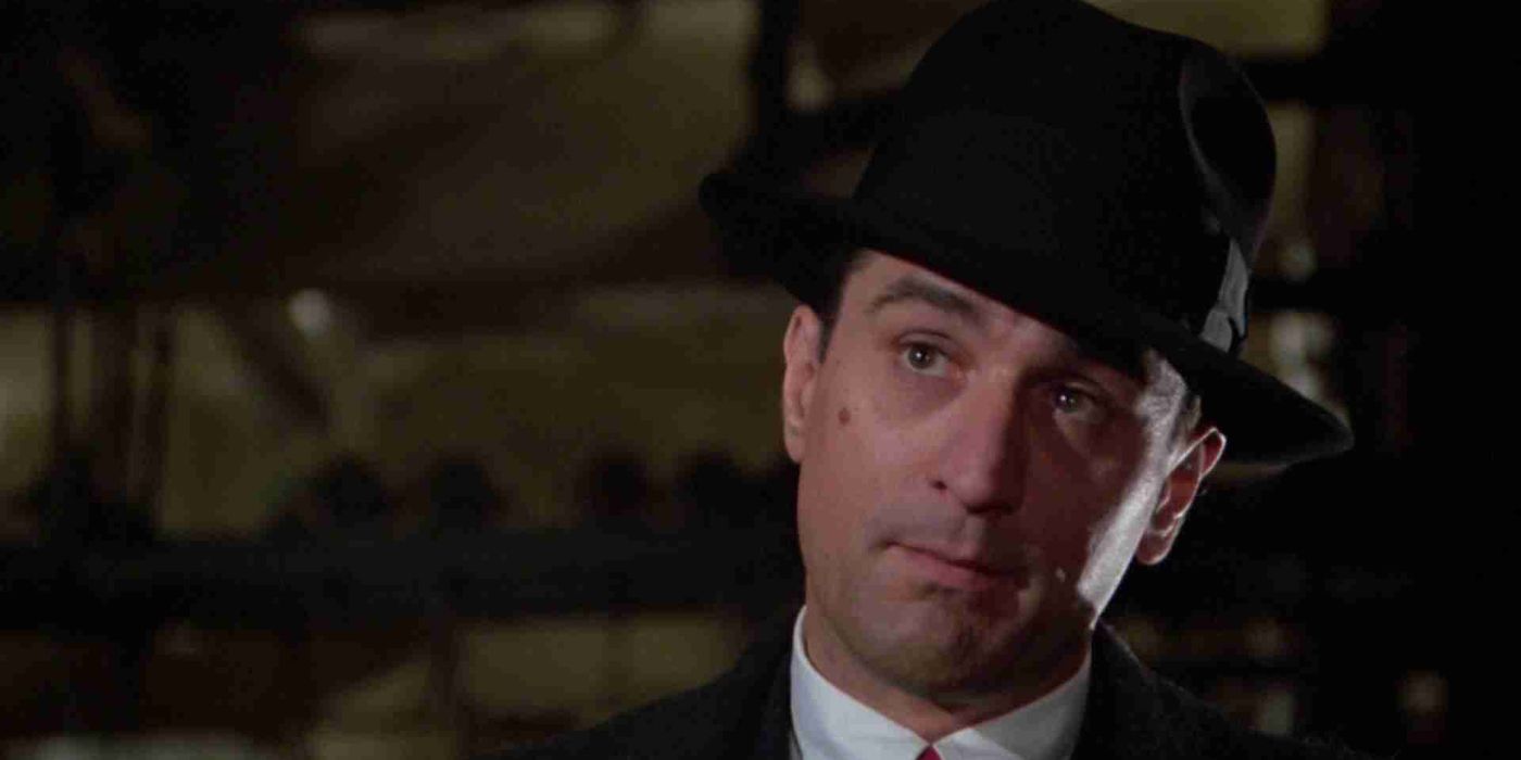 Robert De Niro wearing a hat in Once Upon a Time in America.