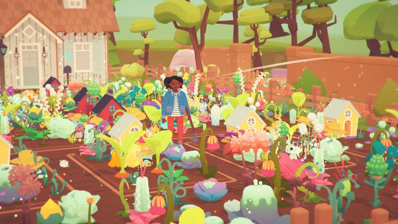 A farm in Ooblets.