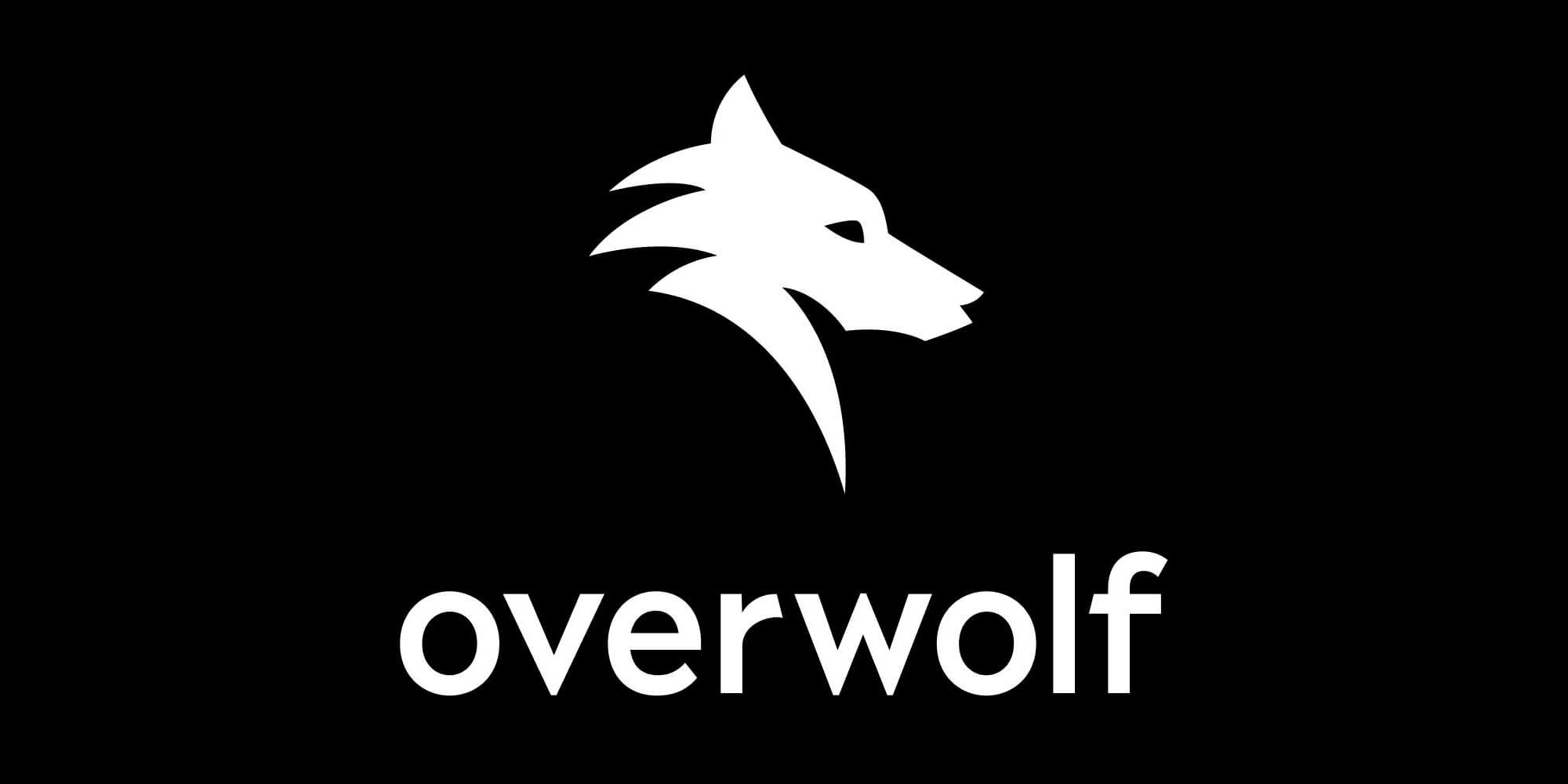 Logo for League of Legends companion app Overwolf featuring a wolf silhouette.