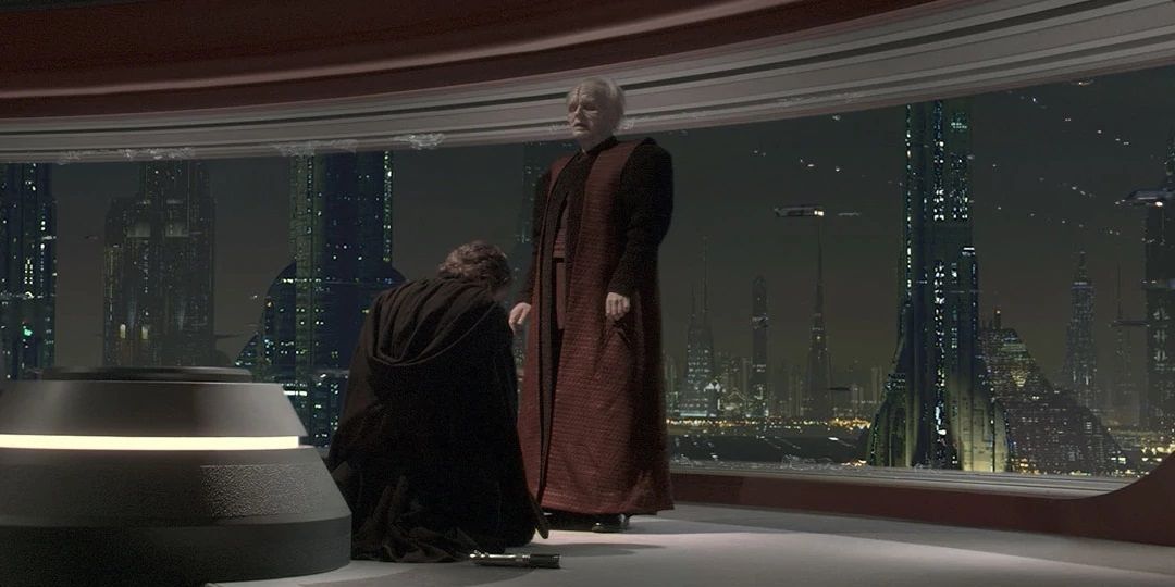 Palpatine gives Anakin a Sith name in Revenge of the Sith