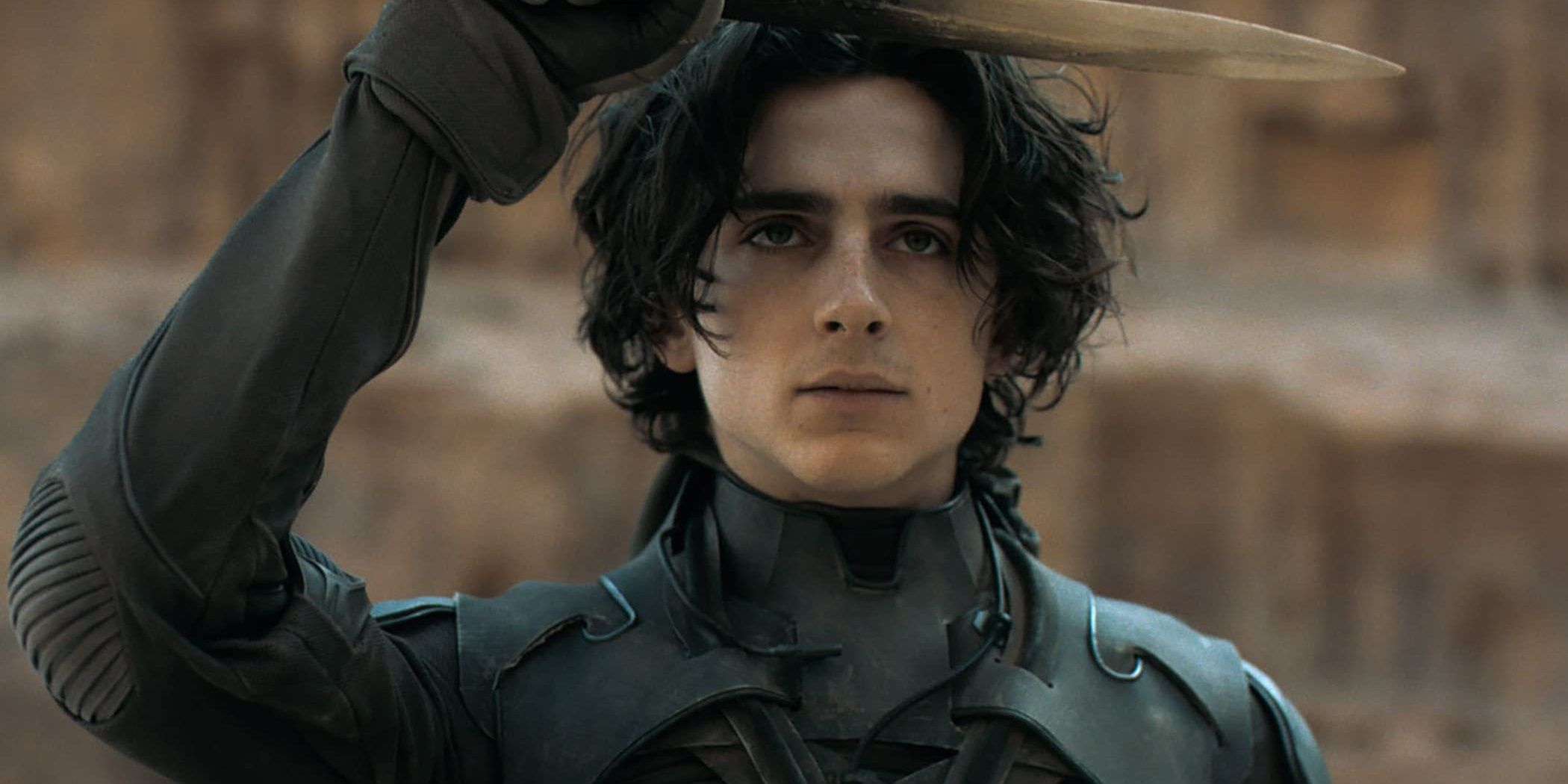 Paul Atreides com uma adaga em Dune