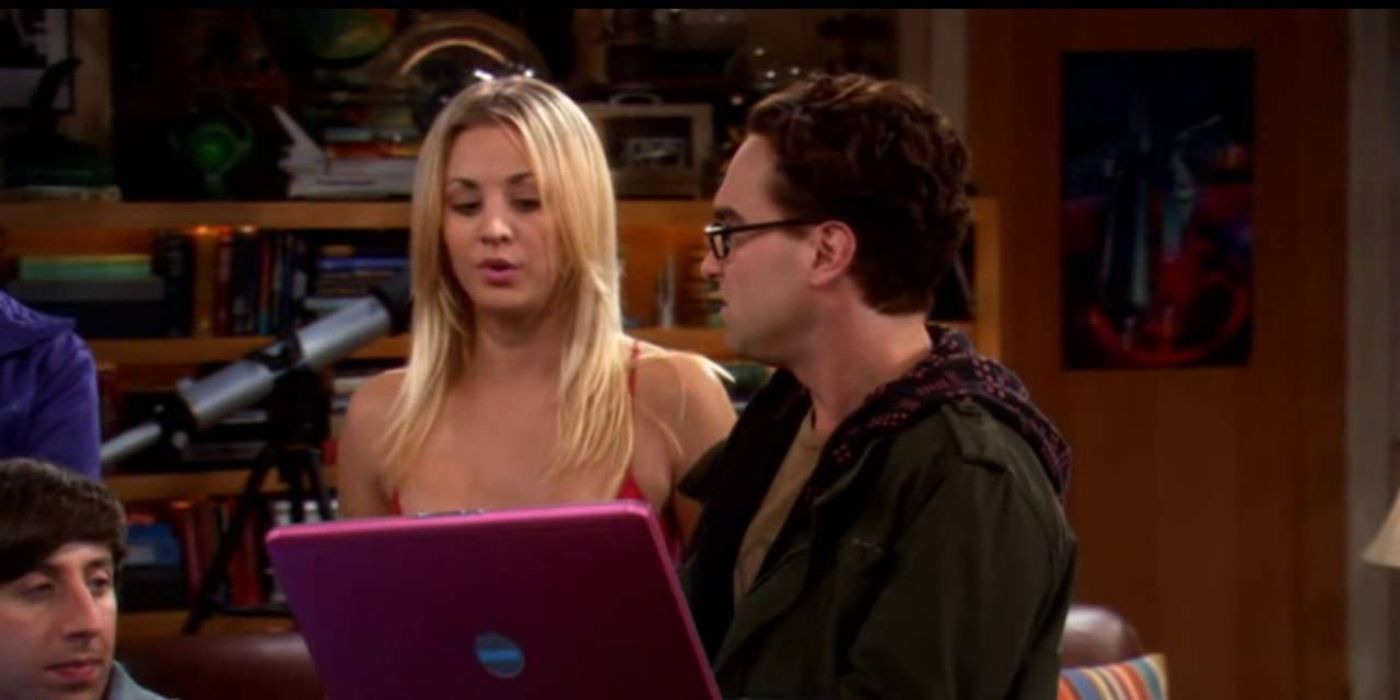 Penny asks Leonard for the wifi password on TBBT