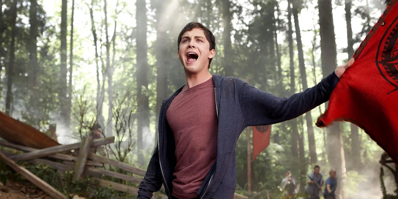 Logan Lerman as Percy Jackson Capture the Flag