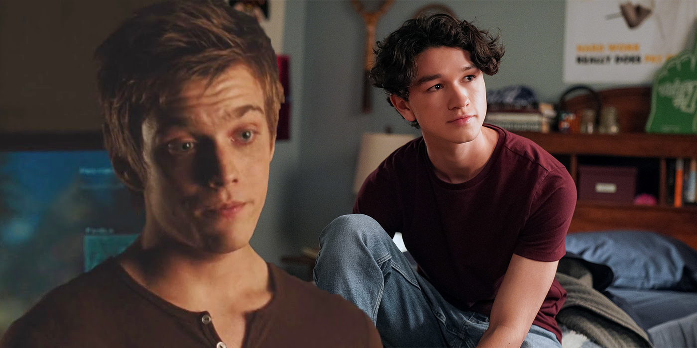 Luke Castellan and Charlie Bushnell in the Percy Jackson movie and TV show