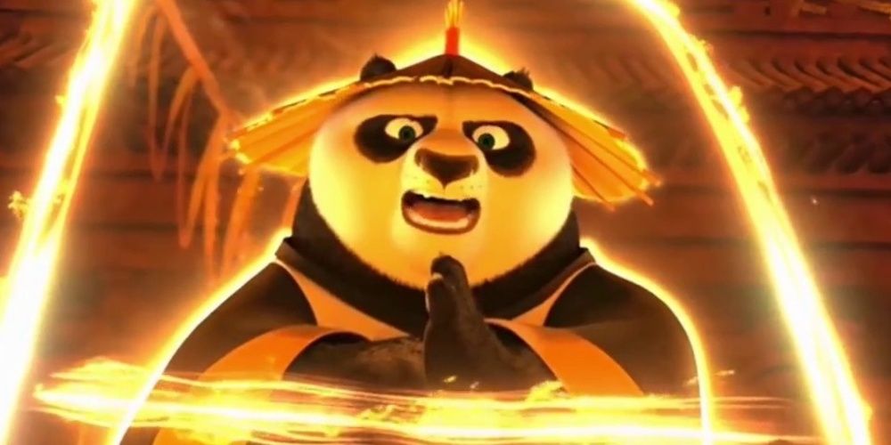 Po uses his powers in Kung Fu Panda 3