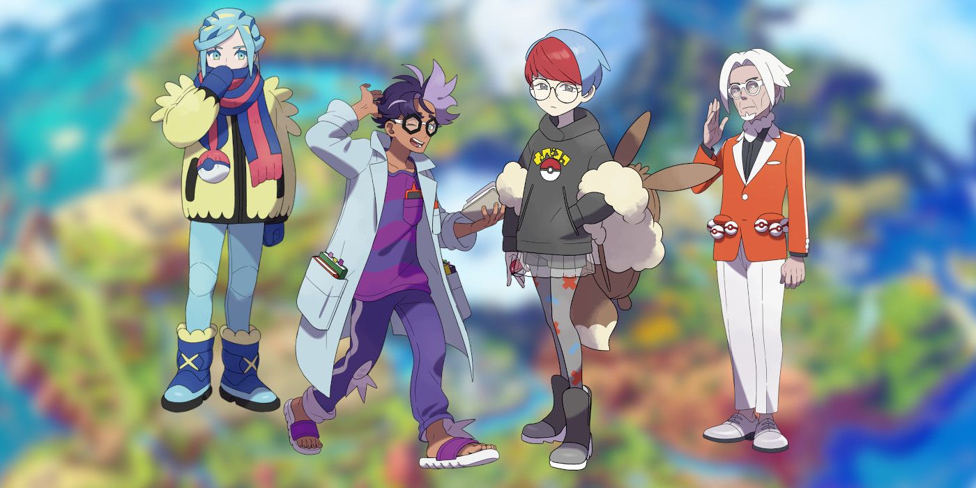 Pokemon Scarlet Violet NPCs on Map Background