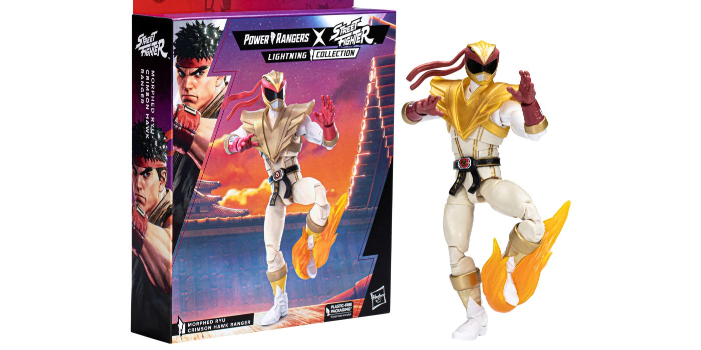 Power Rangers x Street Fighter RYU Crimson Hawk Figure