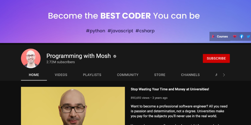 10 Best YouTube Channels To Learn Programming And Coding