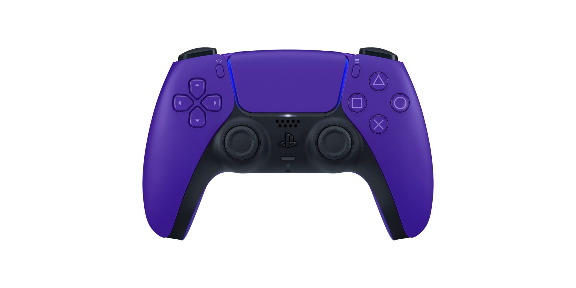 Imagem promocional do controle DualSense Galactic Purple do PlayStation 5