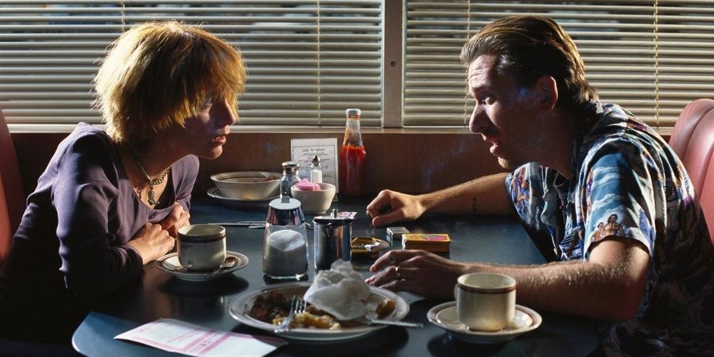 Pumpkin and Honey Bunny in a diner in Pulp Fiction