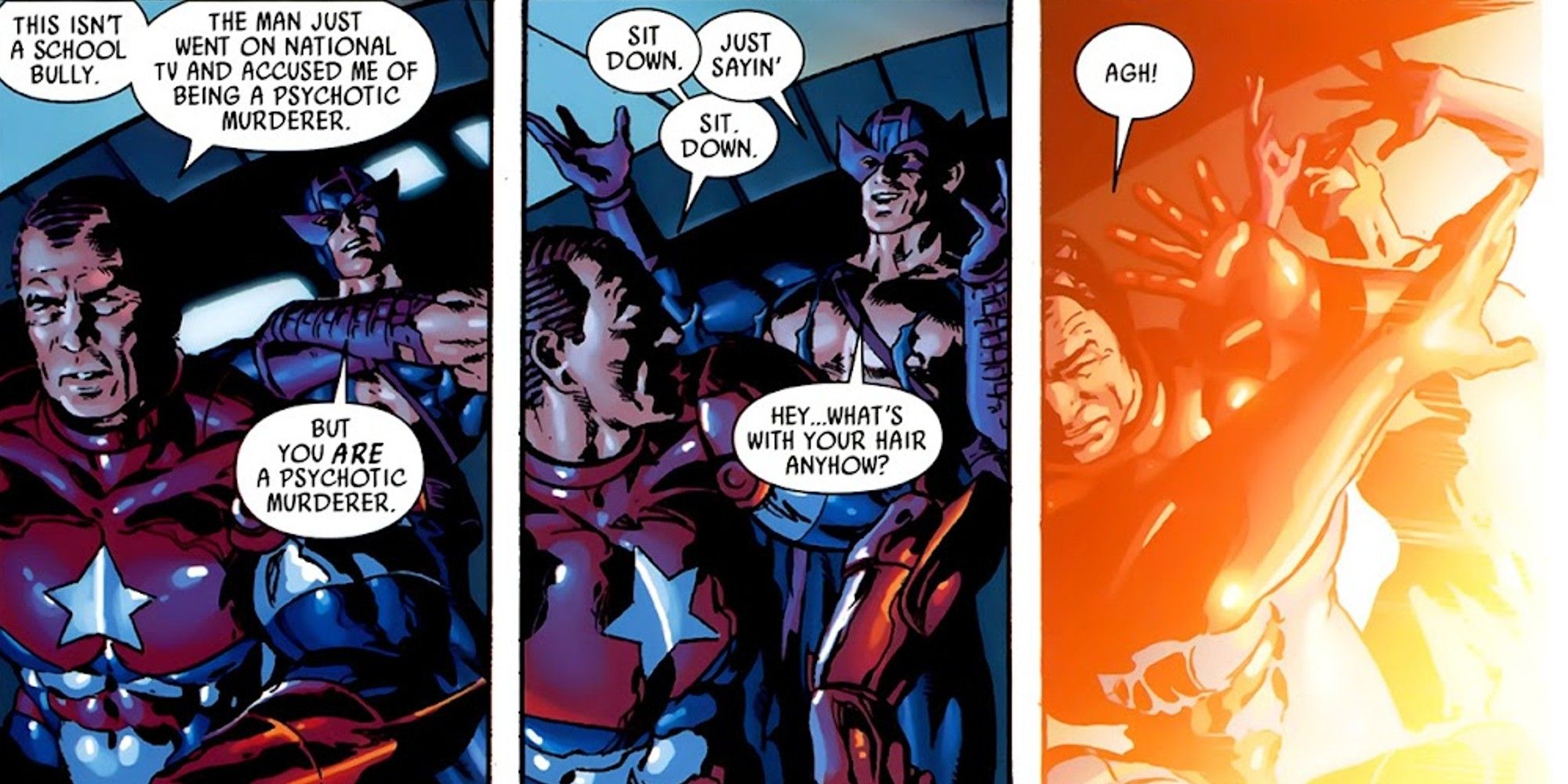 Dark Avengers #4 Osborn Hair