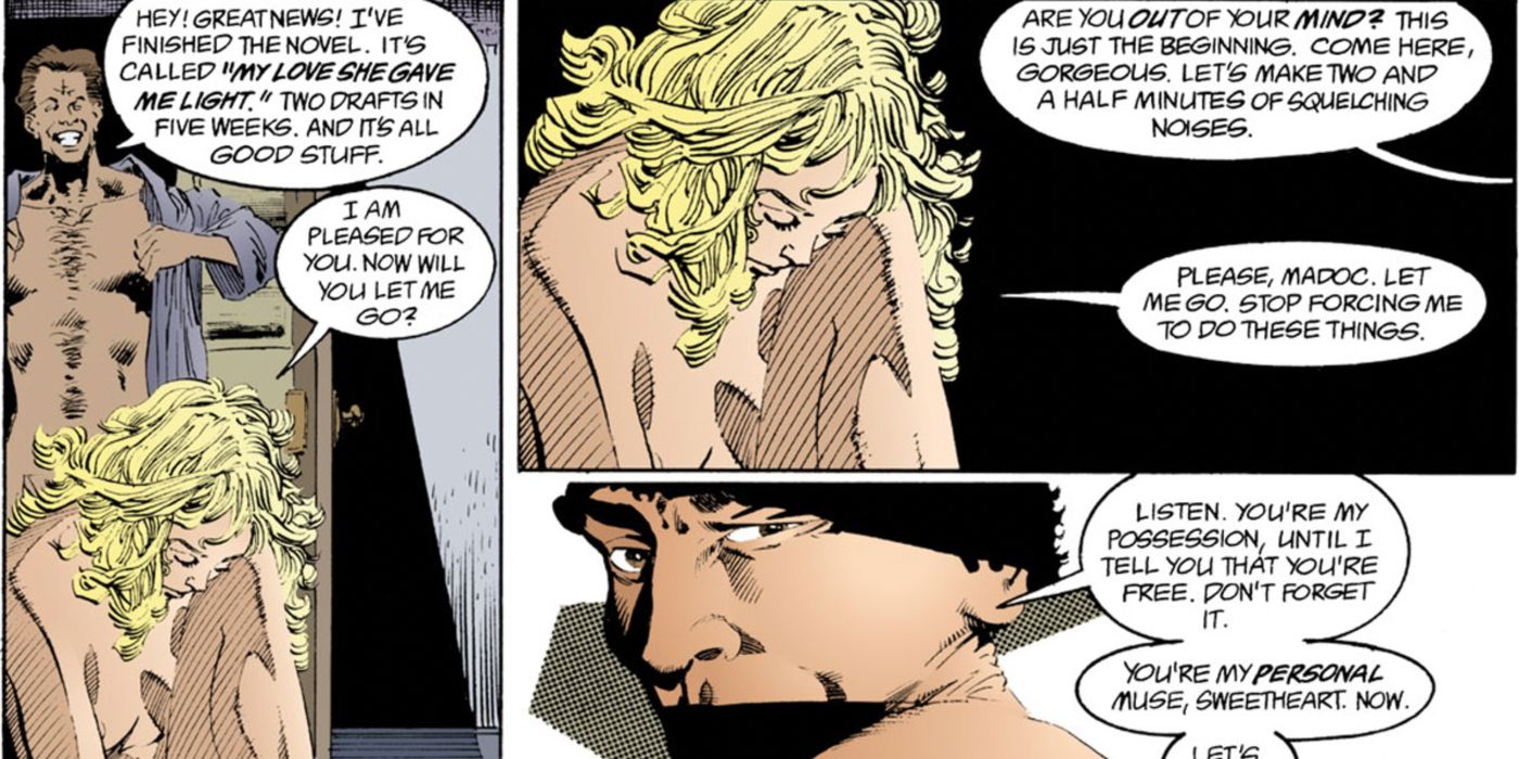 Richard and Calliope in the Sandman comics