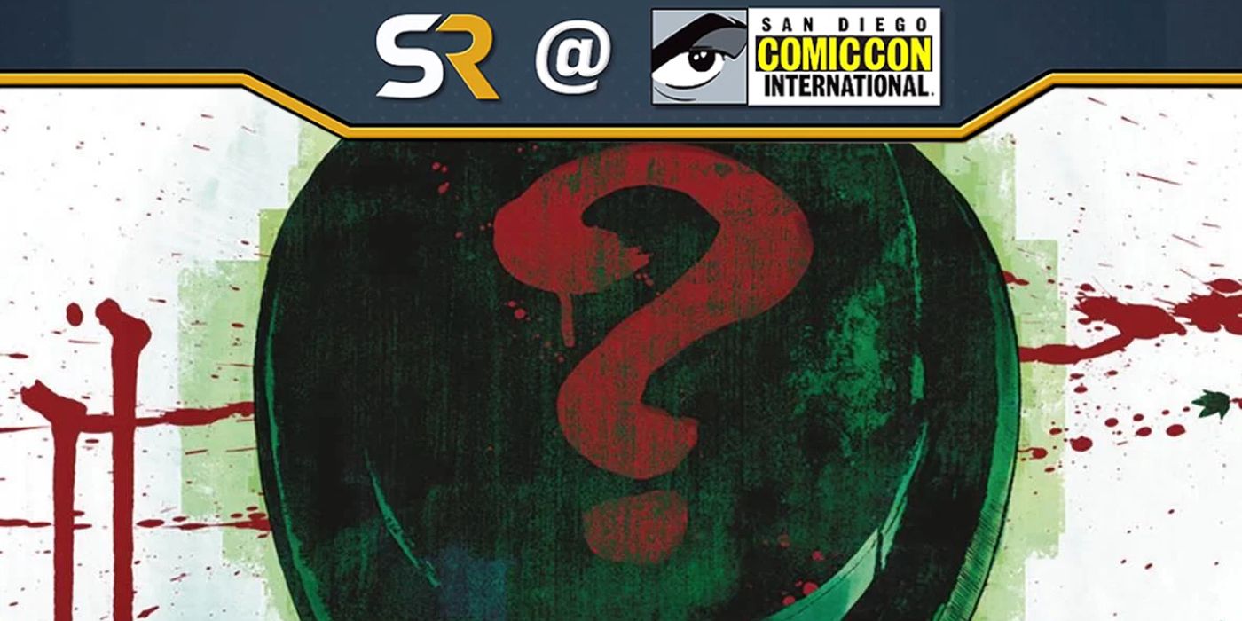 Riddler one bad day's cover with SDCC banner.