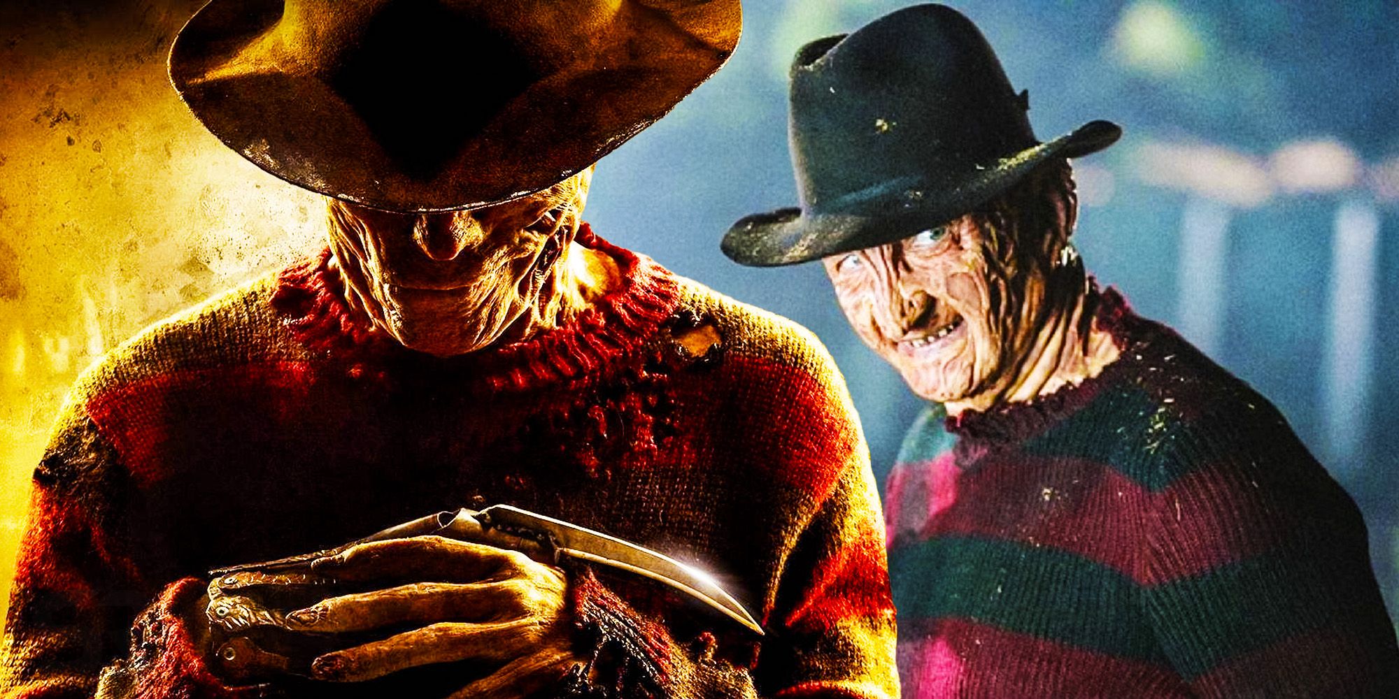 Robert Englund's original Freddy Krueger and Jackie Earle Haley's from A Nightmare On Elm Street 2010