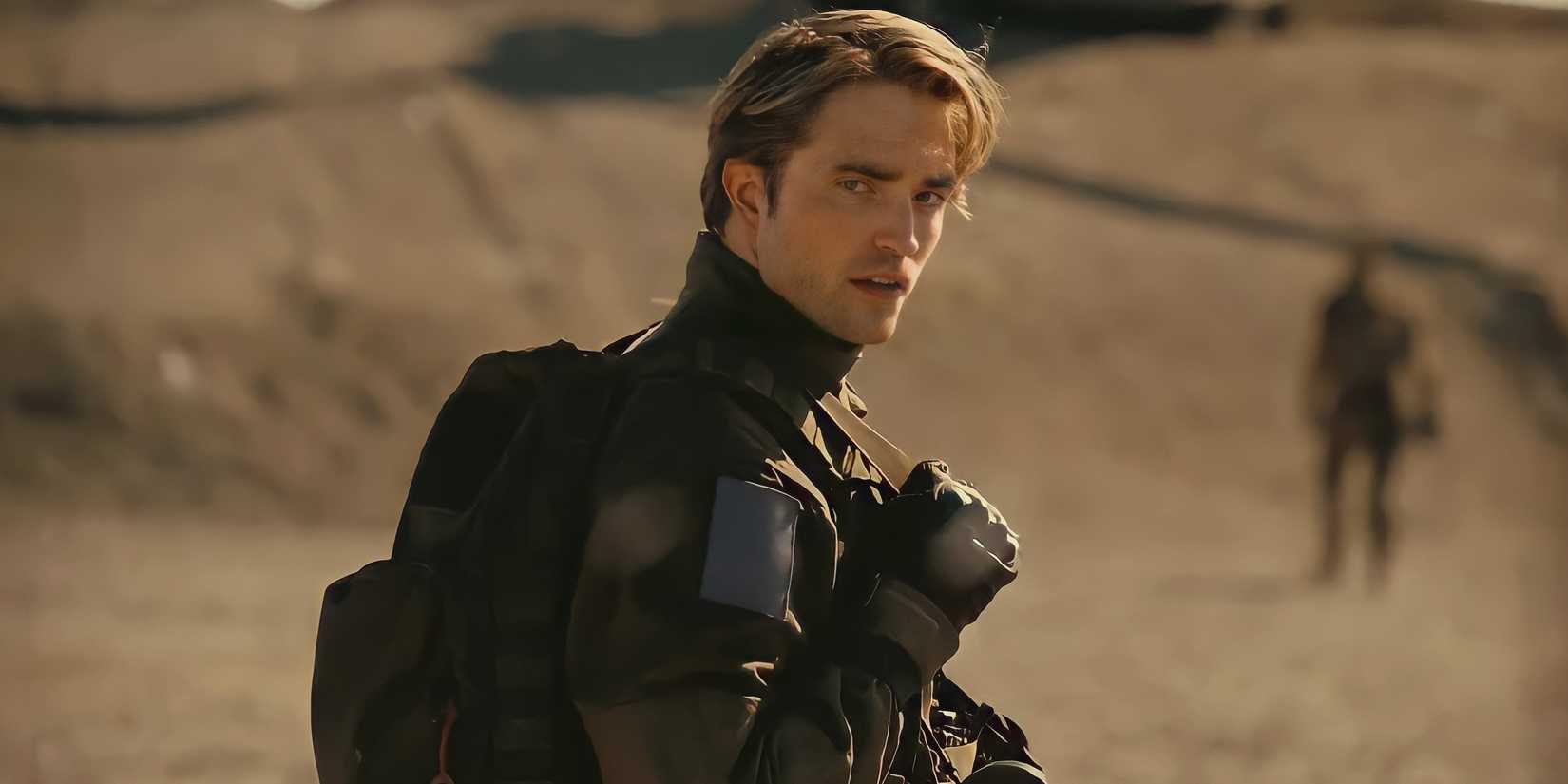 Robert Pattinson looking back in Tenet