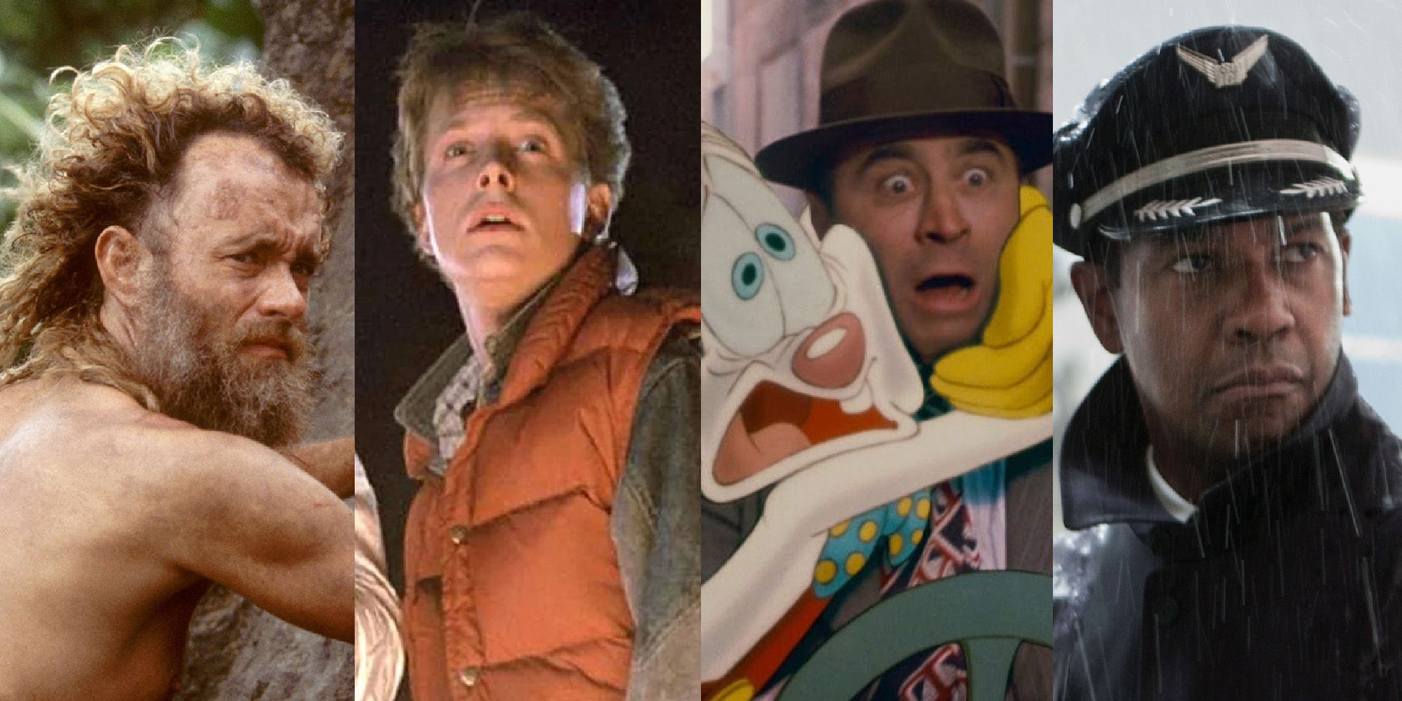Robert Zemeckis Movie Scenes Side by Side: Cast Away, Back to the Future, Who Framed Roger Rabbit and Flight