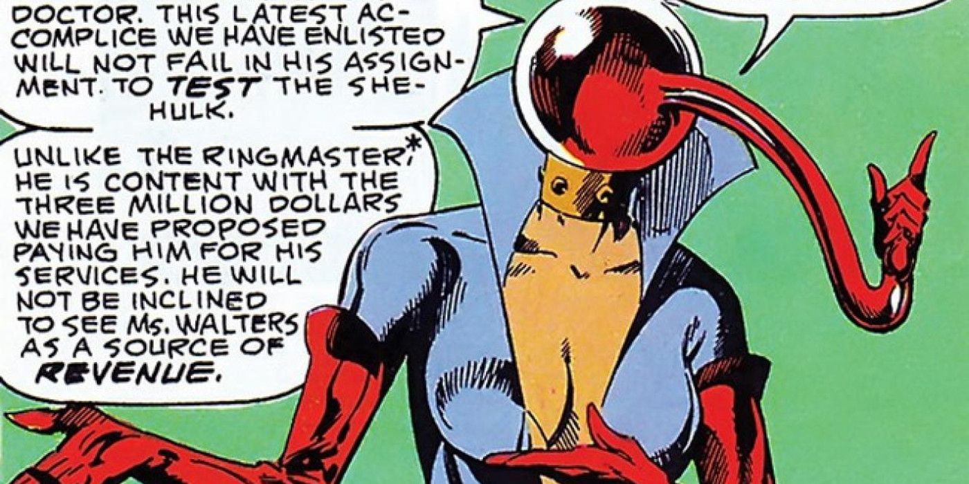 Ruby Thursday plots to fight She-Hulk in Marvel Comics.