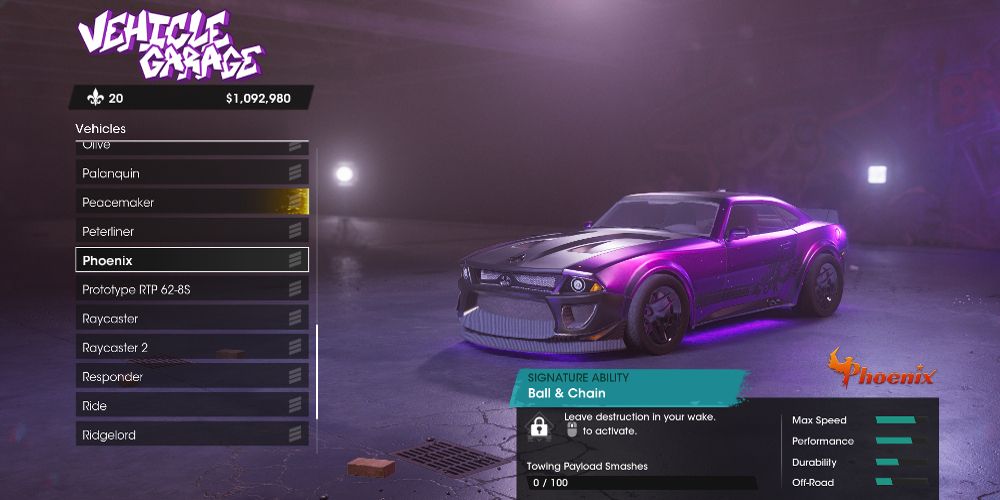 Saints Row Reboot 10 Fastest Vehicles To Unlock