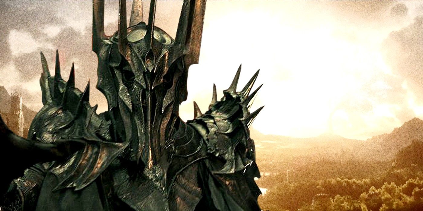 Sauron em Senhor dos Anéis e Duas Árvores de Valinor em Os Anéis do Poder