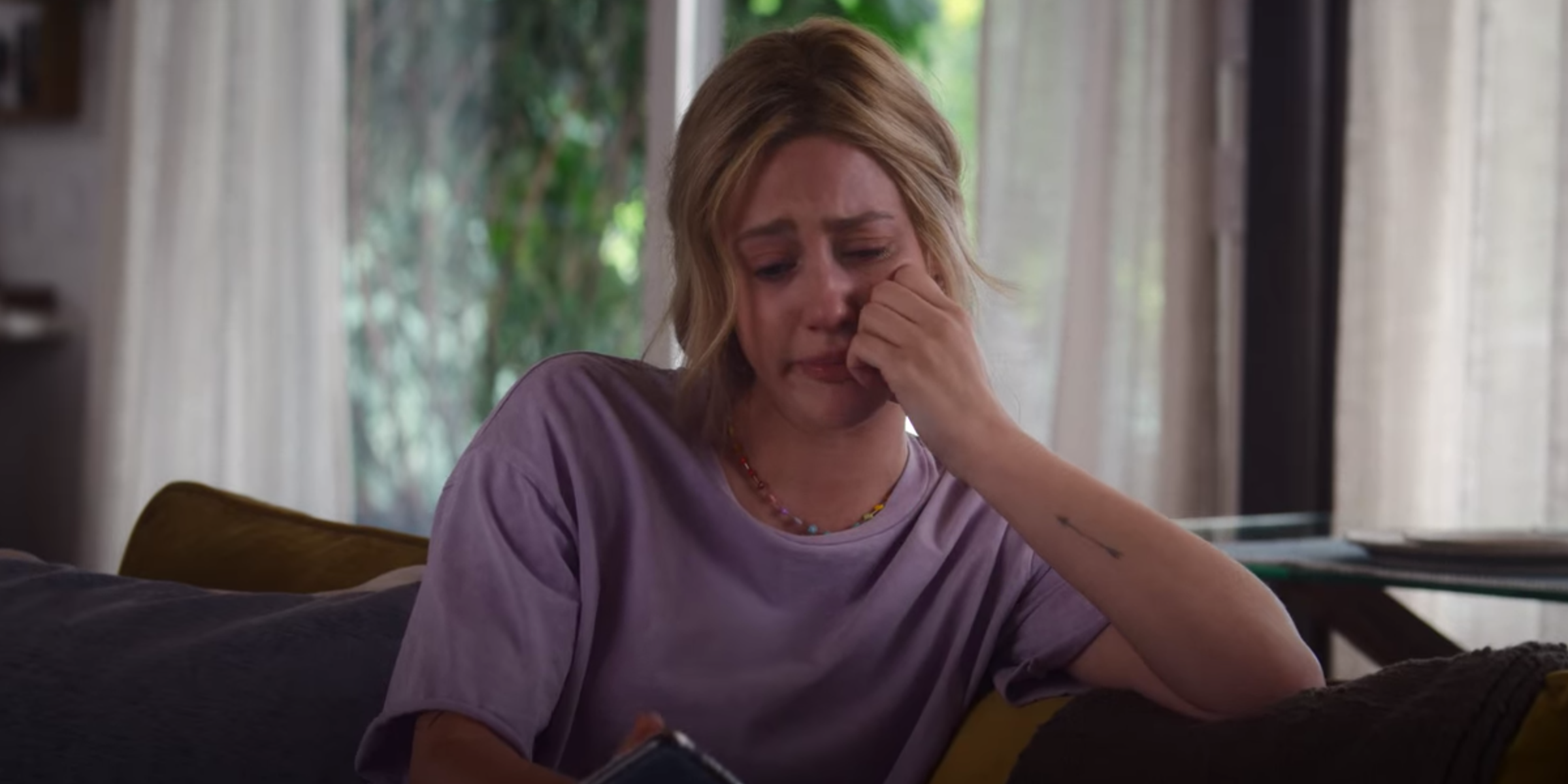 Natalie crying in Look Both Ways