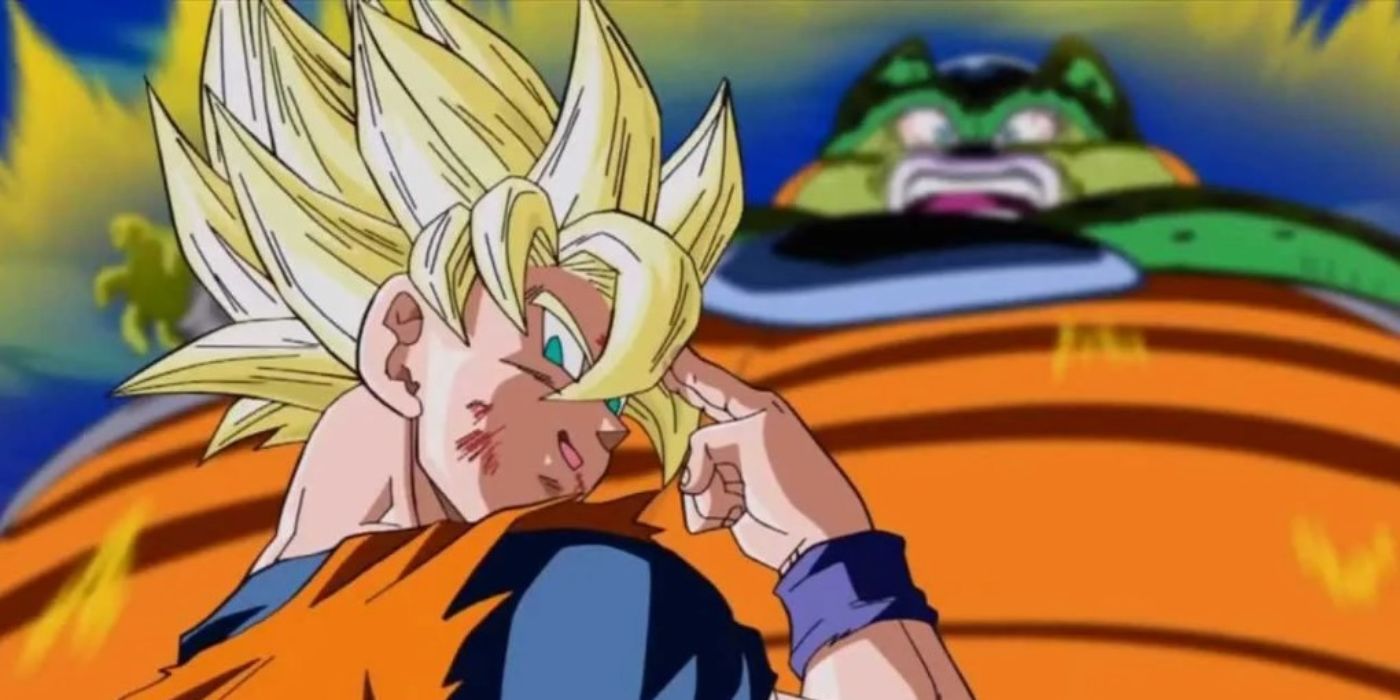 Goku se sacrifica para salvar a Terra de Cell.