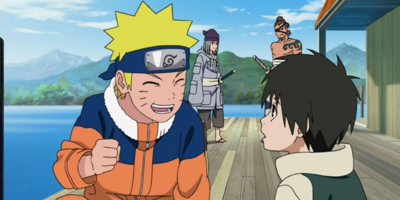 Naruto and Inari during the Land of the Waves arc.