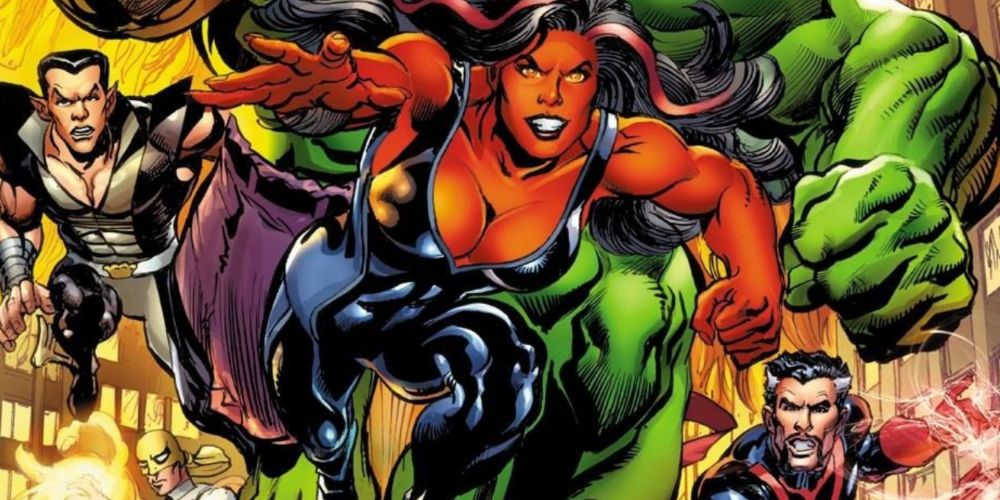 She Hulk as a member of The Defenders