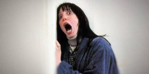 Wendy (Shelley Duvall) yelling in The Shining in the classic shot from the film 