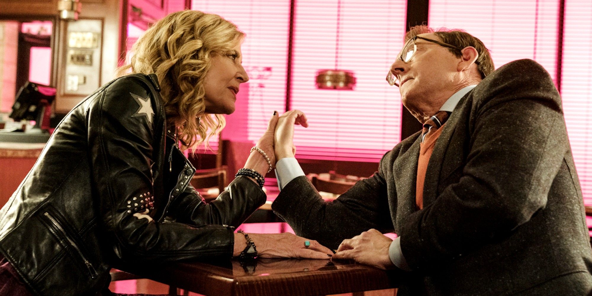 Sheryl grabbing Leland hand in Evil