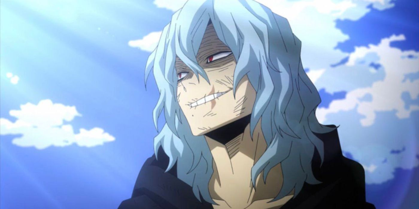 Still shot of Shigaraki. 