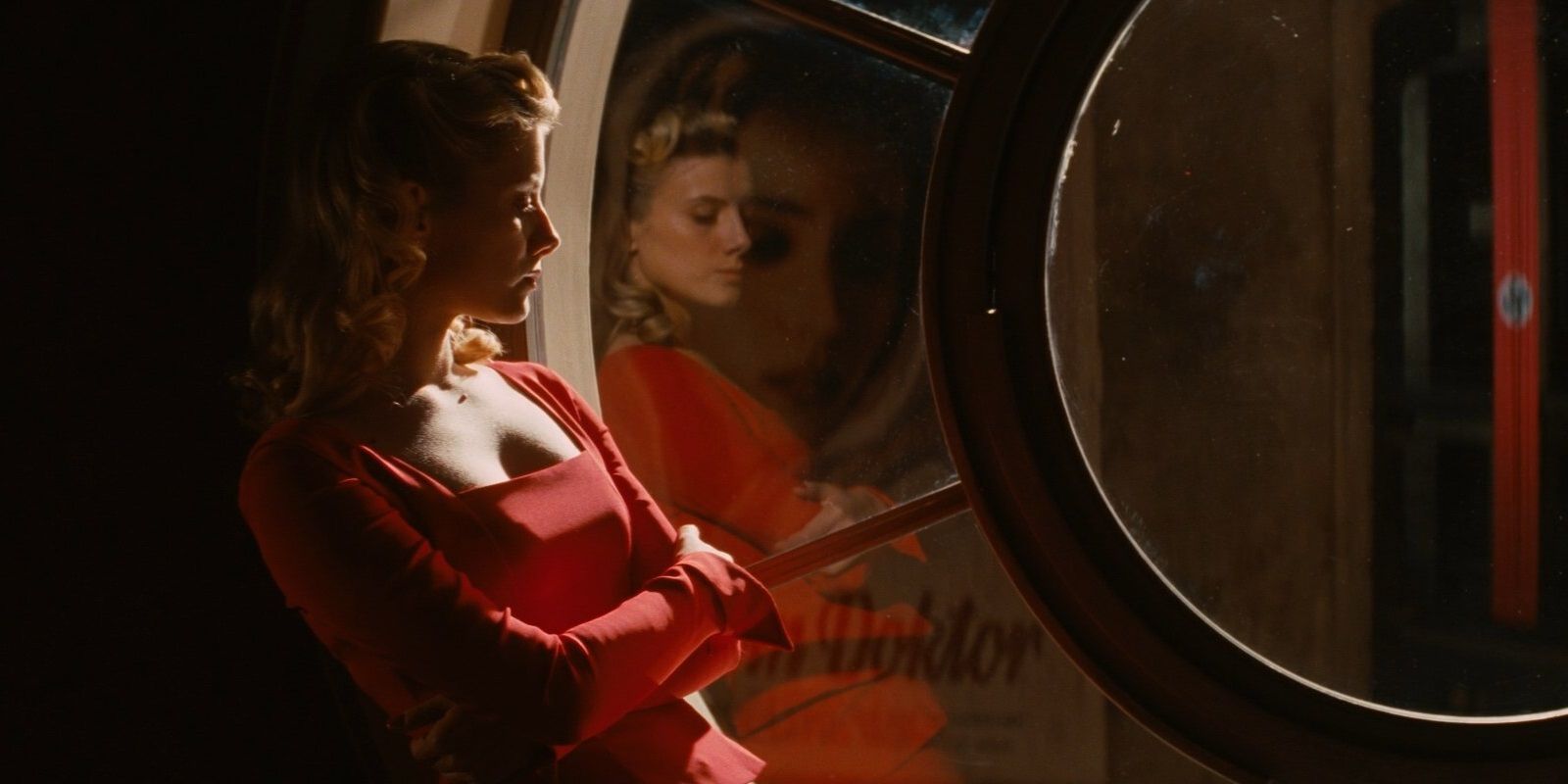 Shosanna standing in a window in Inglourious Basterds