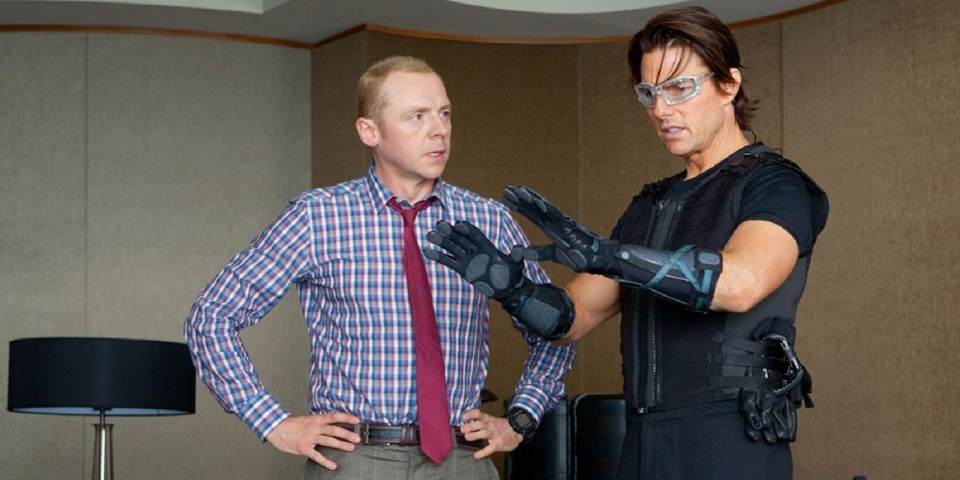Simon Pegg as Benji in Mission Impossible Ghost Protocol