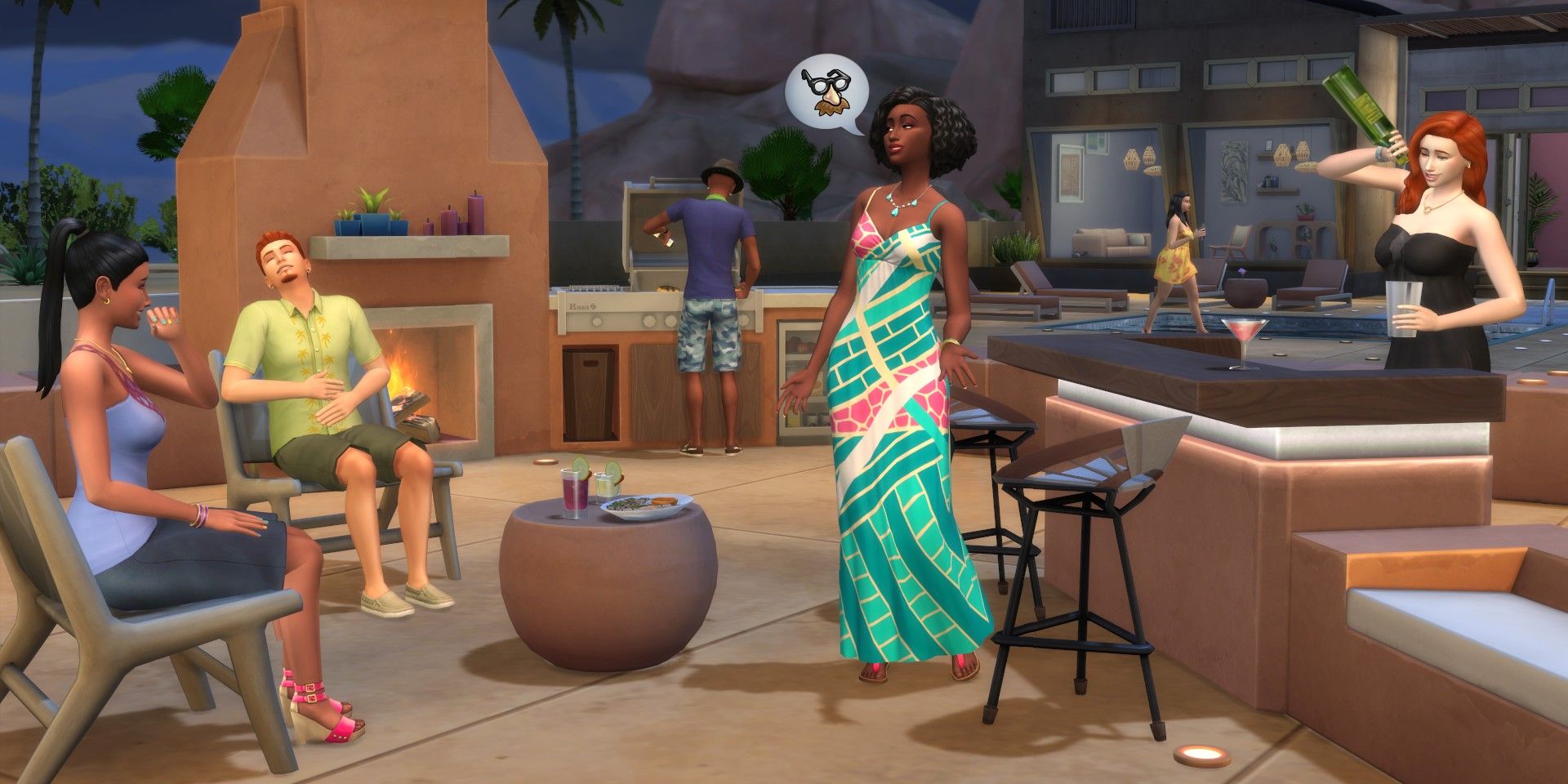Sims 4 Desert Luxe promo image.