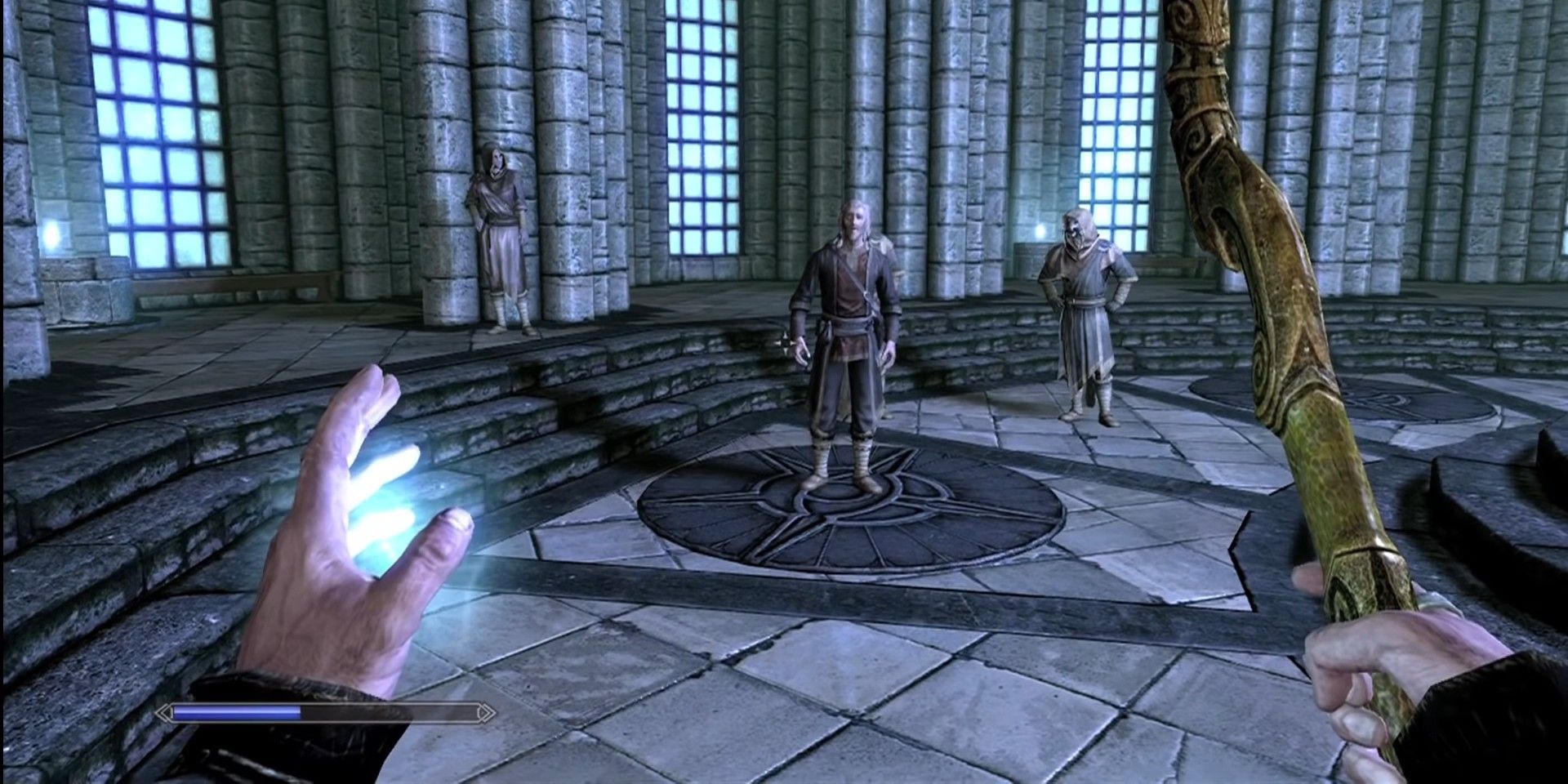 O Colégio de Winterhold de Skyrim atua como a Guilda dos Magos de fato na região.