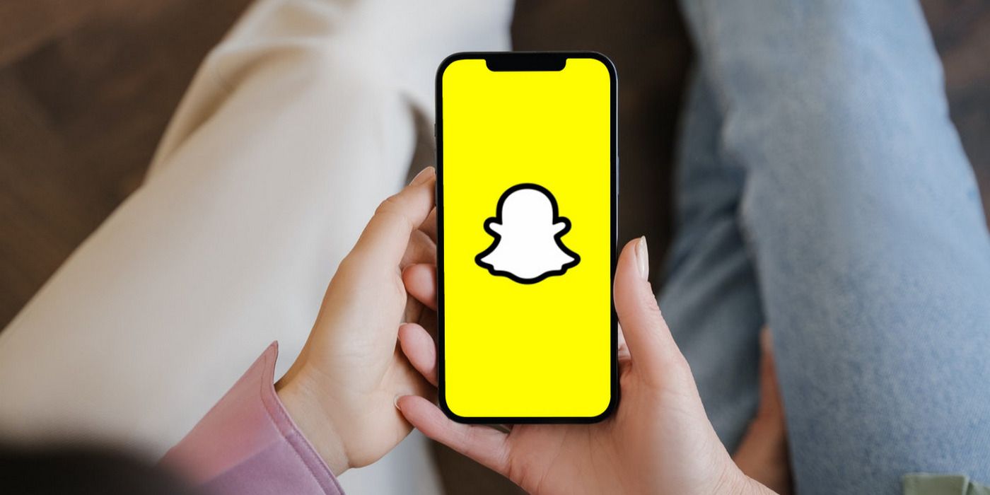 Snapchat logo on iPhone 12
