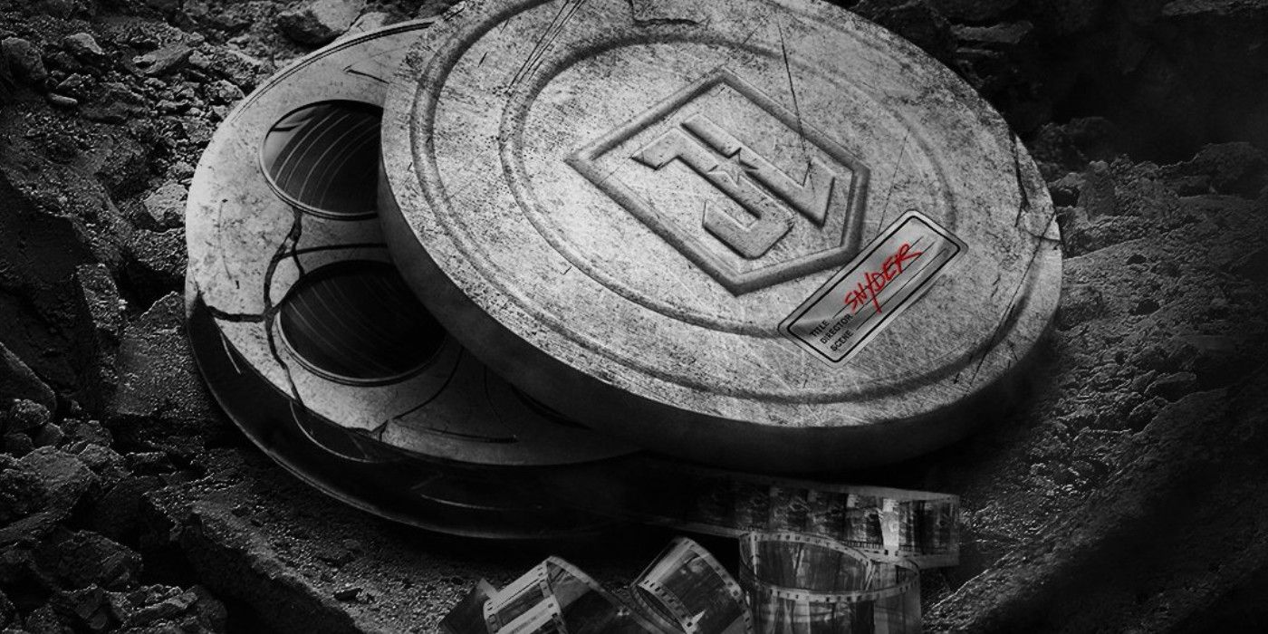 Promotional image of Snyder Cut film reels.