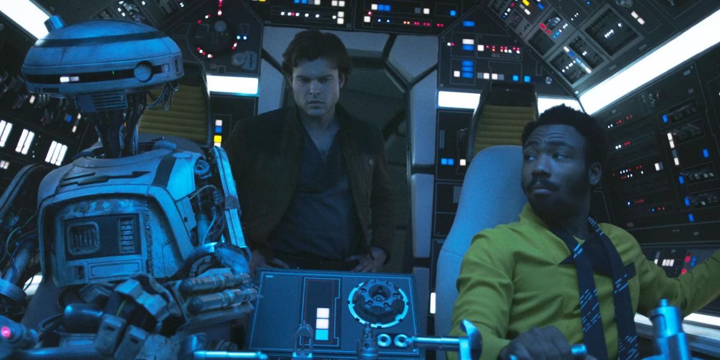 Lando e Han em Millennium Falcon 
