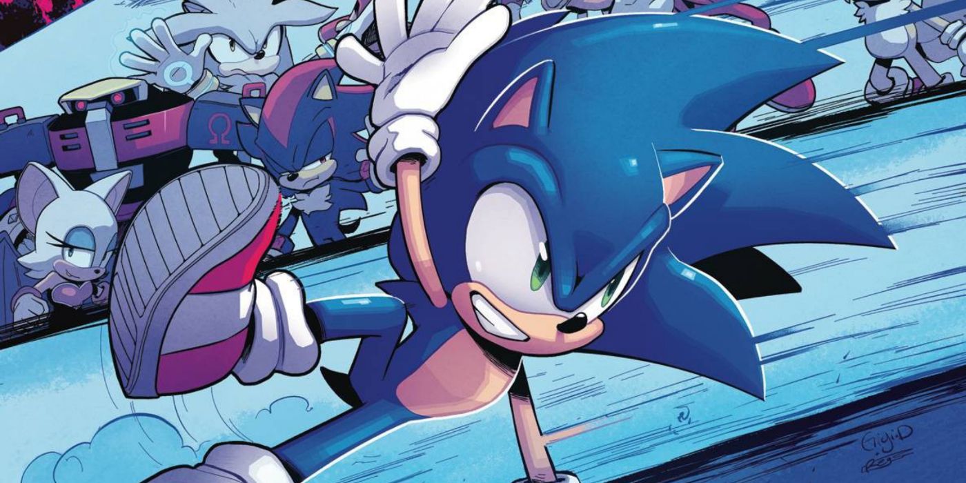 Sonic the Hedgehog comic cover.