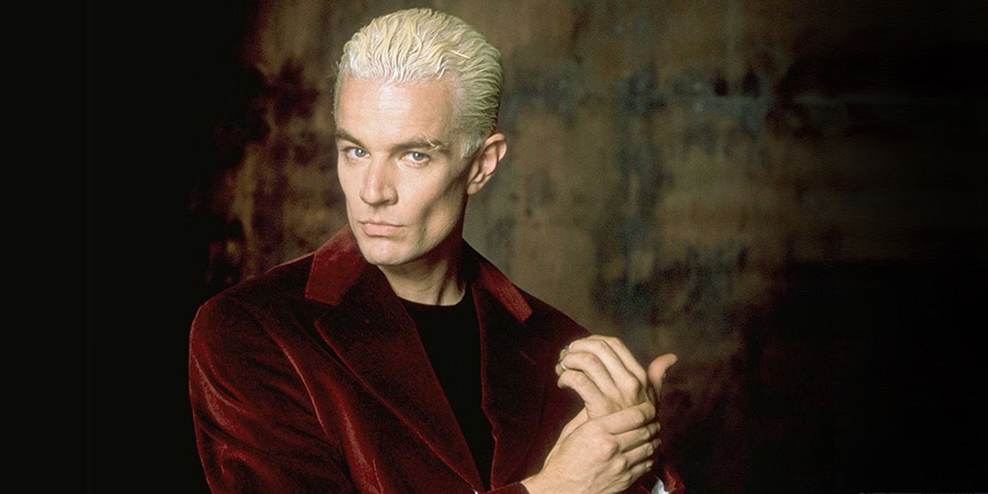 Spike looking suspicious in Buffy The Vampire Slayer