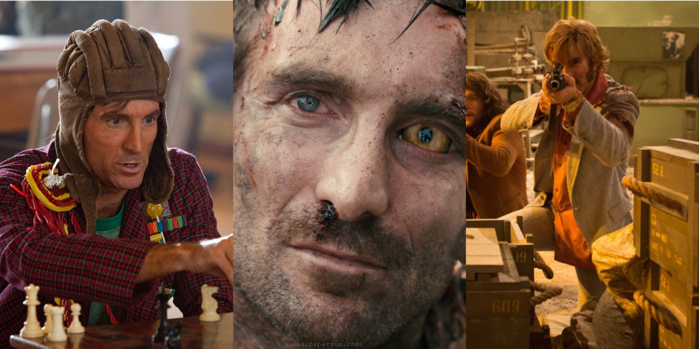 Split of Sharlto Copley in different films