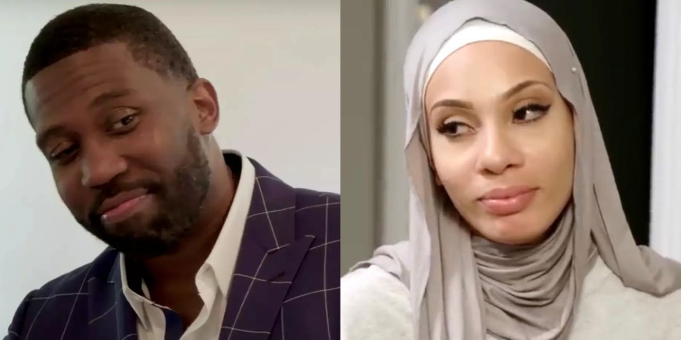 Split image Bilal and Shaeeda from 90 Day Fiancé