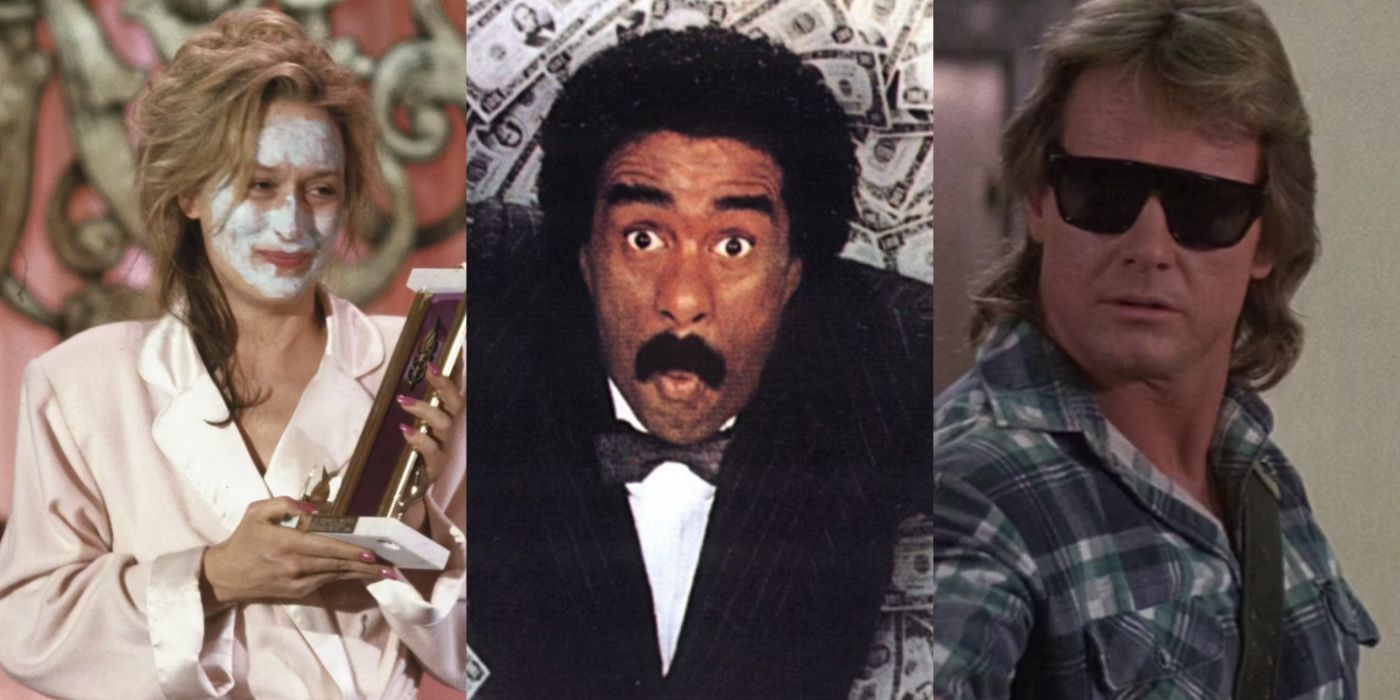Split image of She-Devil, Brewster's Millions, and They Live