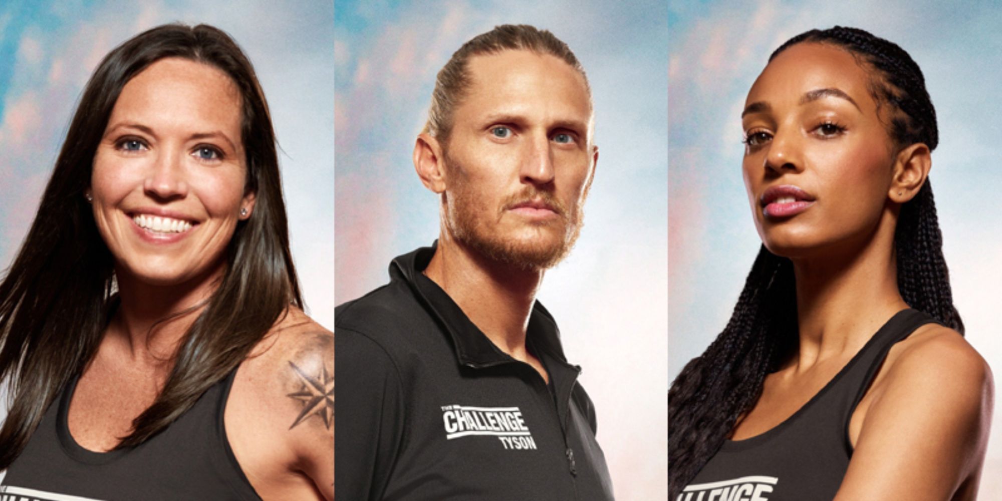 Split image of Survivor contestants on The Challenge USA