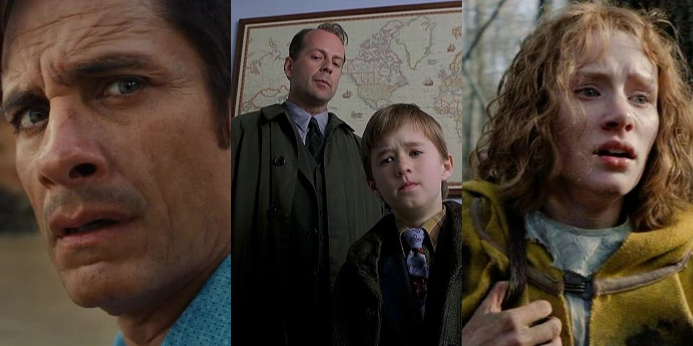 Split images of Old, The Sixth Sense, and The Village