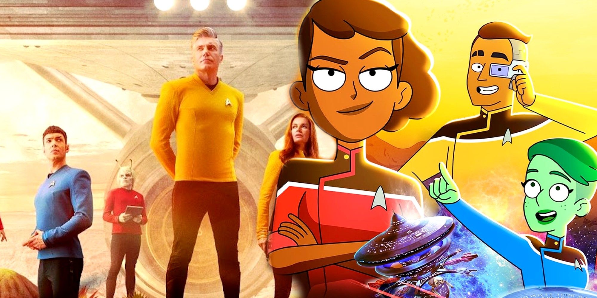 Star Trek Lower Decks and Star Trek Strange New Worlds Animated Crossover