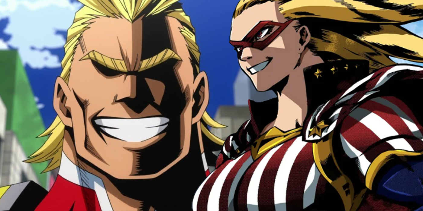 Star and Stripe and All Might in My Hero Academia