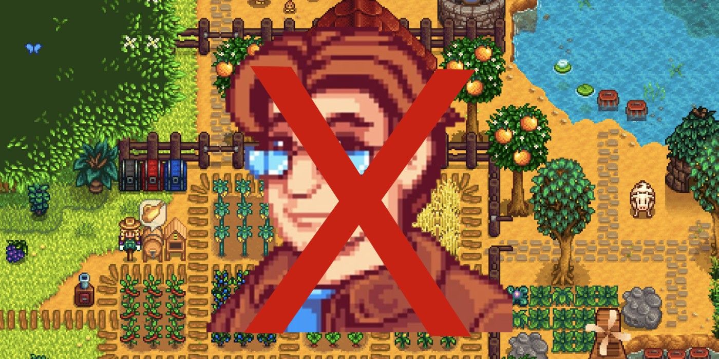Stardew Valley's Pierre character Xed out.