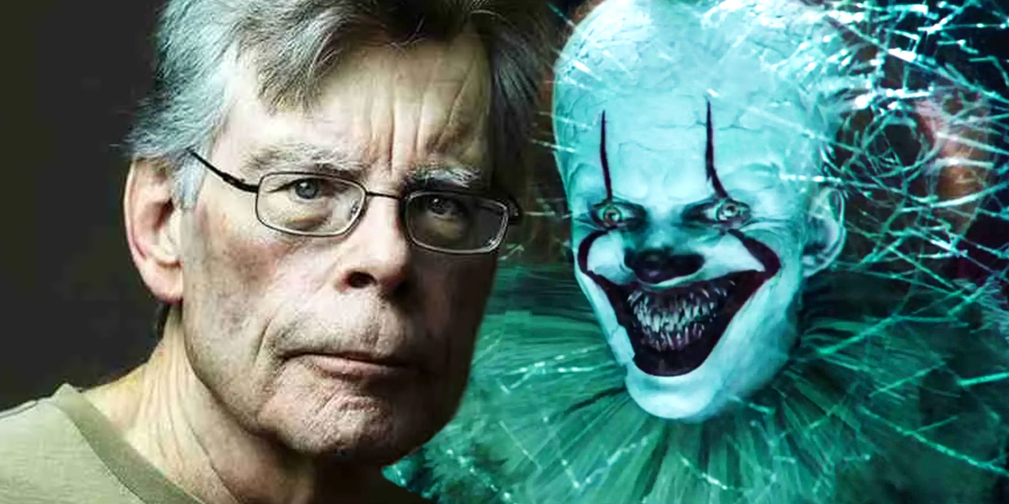 Stephen King and Pennywise In It 2017
