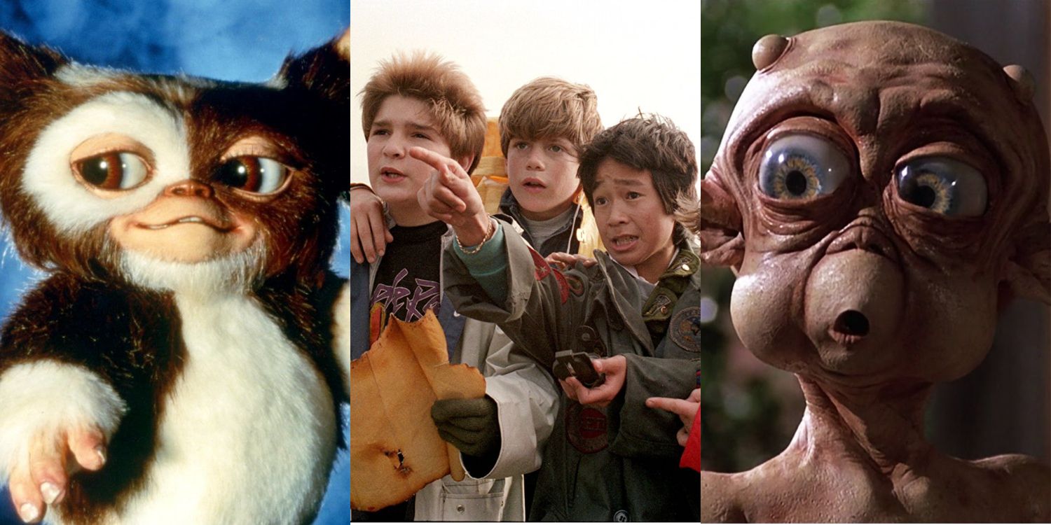 Stills from Gremlins, The Goonies and Mac and Me